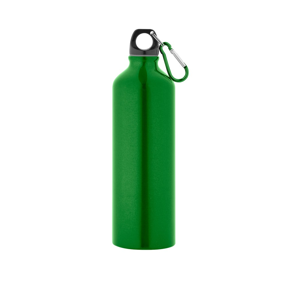 Bidon de sport publicitaire avec mousqueton 750 ml SIDEROT Vert Clair